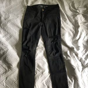 AEO super super stretch ripped  jeans